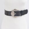 Enamel Belt with Metal Buckle – Polyurethane Finish