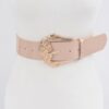 Enamel Belt with Metal Buckle – Polyurethane Finish
