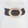 Stretch Waist Belt with Enamel Finish & Metal Buckle
