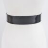 Enamel Metal Buckle Plus-Size Belt – 1.85 in Wide