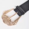 Enamel Metal Buckle Plus-Size Belt – 1.85 in Wide