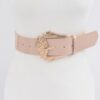 Enamel Metal Buckle Plus-Size Belt – 1.85 in Wide