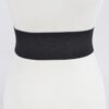 Faux Leather Wide Elastic Waist Belt – 4 Inch