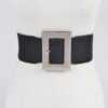 Material Buckle Belt – Elastic PU with Classic Buckle