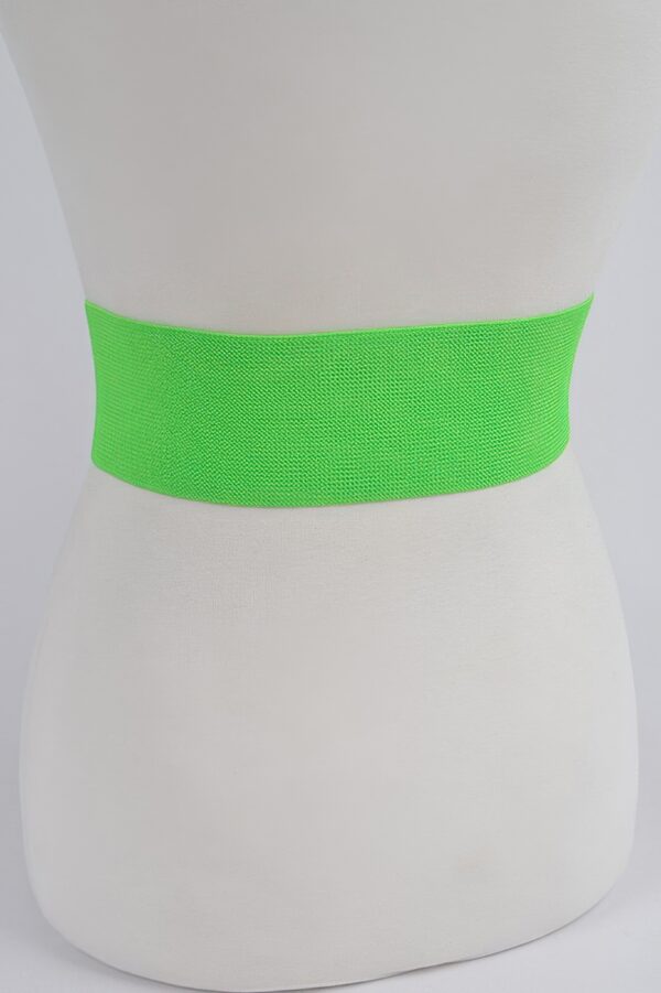 Material Buckle Belt – Elastic PU with Classic Buckle