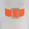 Material Buckle Belt – Elastic PU with Classic Buckle