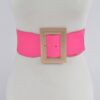Material Buckle Belt – Elastic PU with Classic Buckle