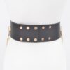 Waist Ring Belt with Metal Ring Accent