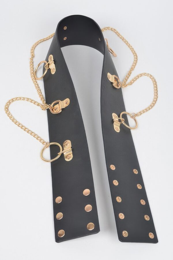 Waist Ring Belt with Metal Ring Accent
