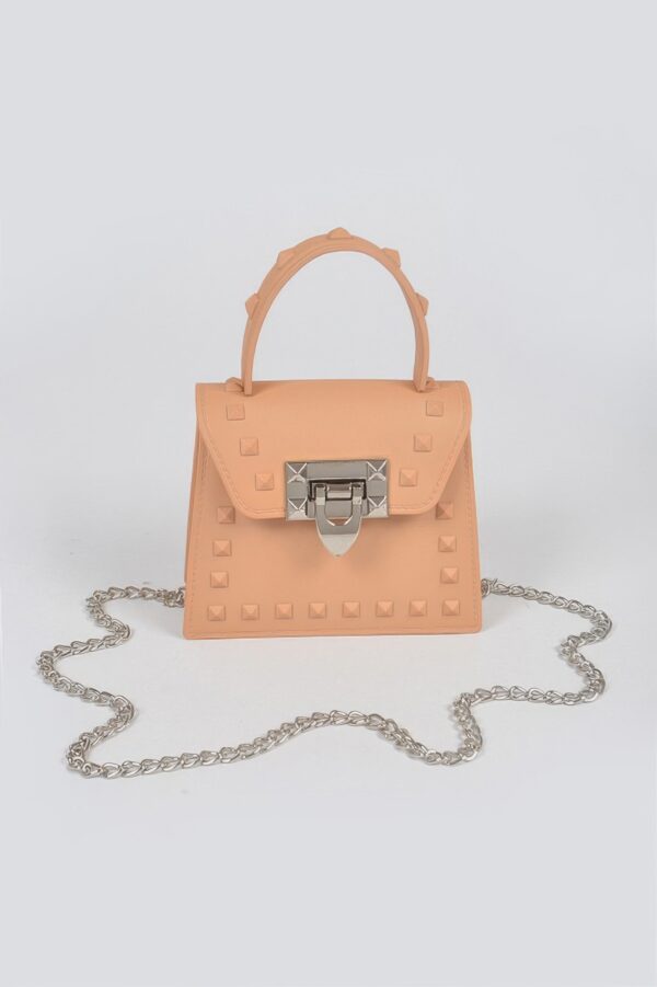Jelly Mini Handle Bag – Glossy PVC Top Handle