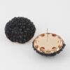 Jeweled Dome Stud Earrings – Rounded Statement Studs