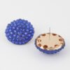 Jeweled Dome Stud Earrings – Rounded Statement Studs