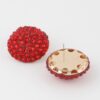 Jeweled Dome Stud Earrings – Rounded Statement Studs
