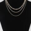 Chain N Bead Necklace – Textured Chain & Bead Accent
