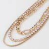 Chain N Bead Necklace – Textured Chain & Bead Accent