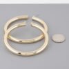 Shiny Oversized Hoop Earrings – Polished 3.2 in