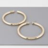 Shiny Oversized Hoop Earrings – Polished 3.2 in