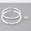 Shiny Oversized Hoop Earrings – Polished 3.2 in
