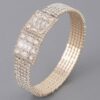 Crystal Block Bracelet – Geometric Crystal Design