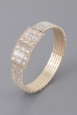Crystal Block Bracelet – Geometric Crystal Design
