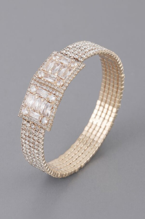 Crystal Block Bracelet – Geometric Crystal Design