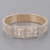 Crystal Block Bracelet – Geometric Crystal Design