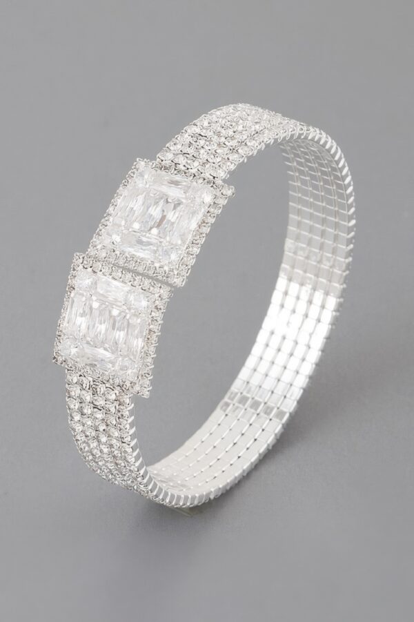 Crystal Block Bracelet – Geometric Crystal Design