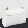 Faux Leather Flap Bag – Structured PU with Metal Accents