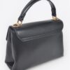 Faux Leather Flap Bag – Structured PU with Metal Accents