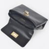 Faux Leather Flap Bag – Structured PU with Metal Accents