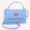 Faux Leather Flap Bag – Structured PU with Metal Accents