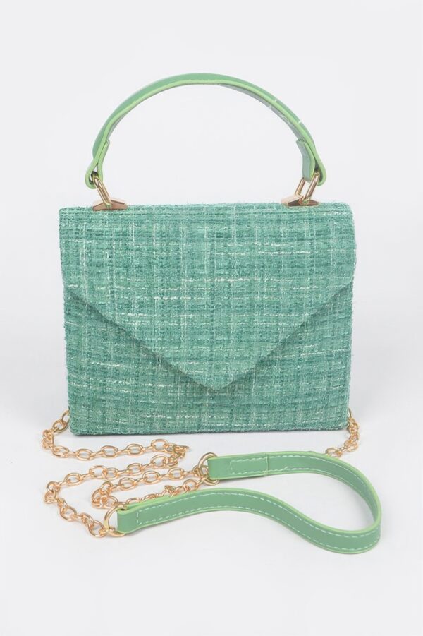 Tweed Top Handle Bag – Structured Silhouette