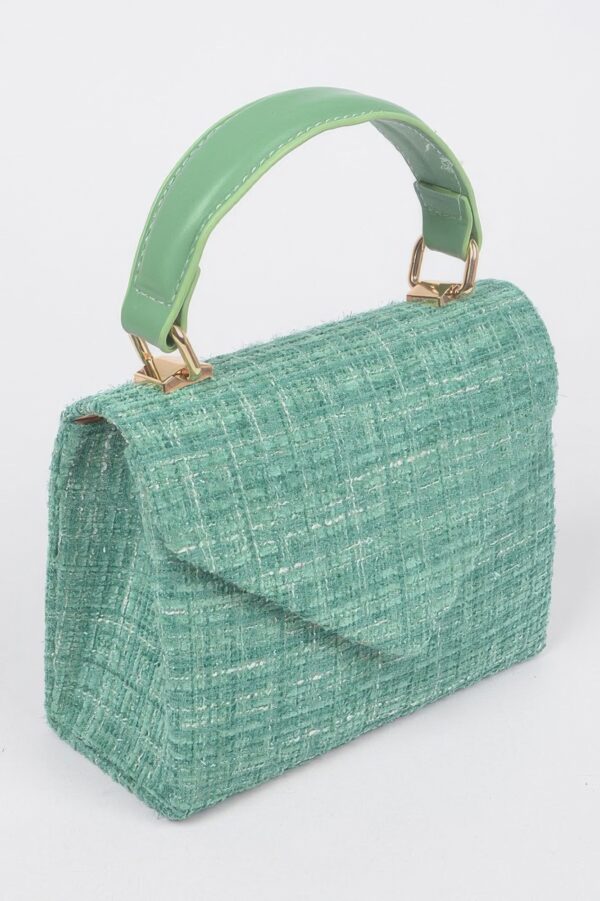 Tweed Top Handle Bag – Structured Silhouette