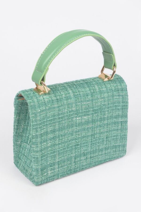 Tweed Top Handle Bag – Structured Silhouette