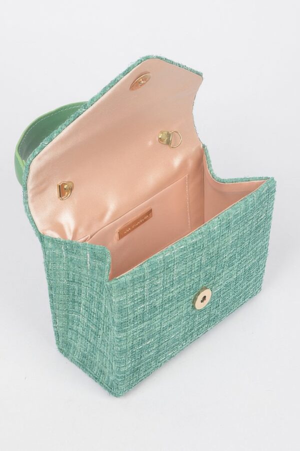Tweed Top Handle Bag – Structured Silhouette