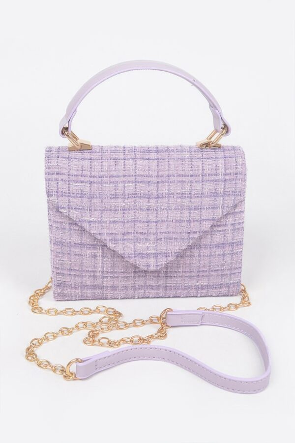 Tweed Top Handle Bag – Structured Silhouette