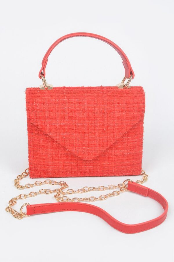 Tweed Top Handle Bag – Structured Silhouette