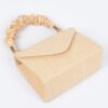 Faux Straw Top-Handle Flap Bag – Structured Mini