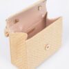 Faux Straw Top-Handle Flap Bag – Structured Mini