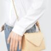 Faux Straw Top-Handle Flap Bag – Structured Mini