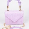 Faux Straw Top-Handle Flap Bag – Structured Mini
