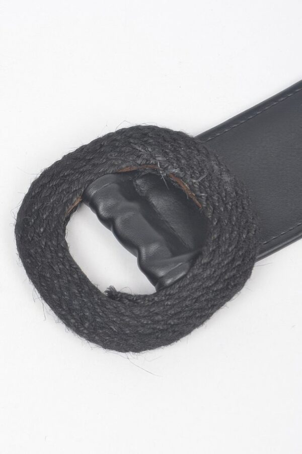 Wide Waist Belt – Structured PU Statement Belt