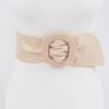 Wide Waist Belt – Structured PU Statement Belt