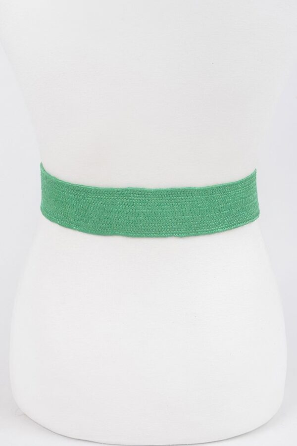 Square Metal-Buckle Stretch Belt – Elastic