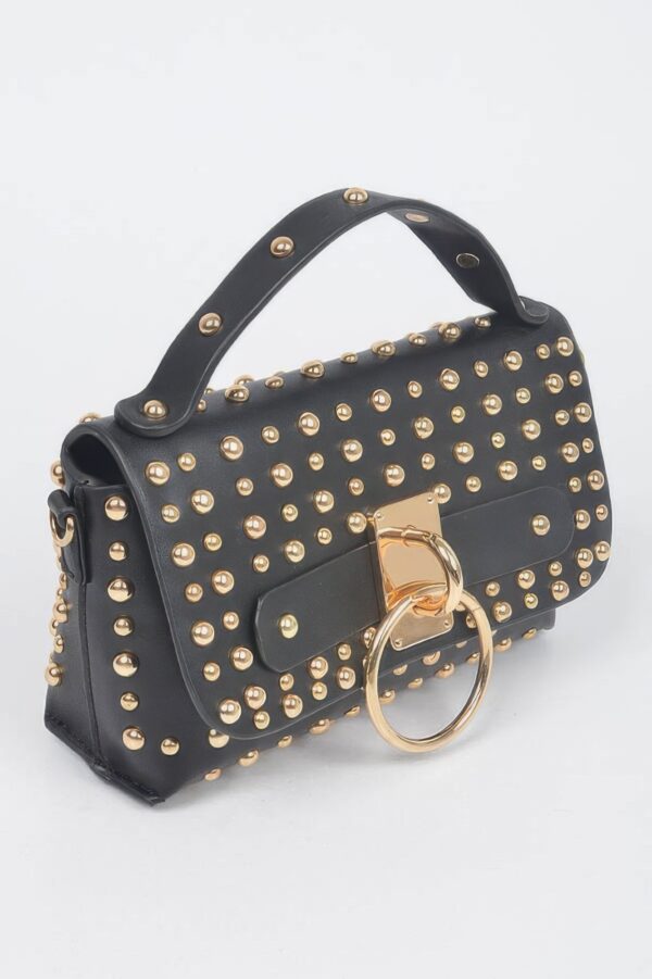 Studded Multi-Purpose Clutch – PU with Metal Accents