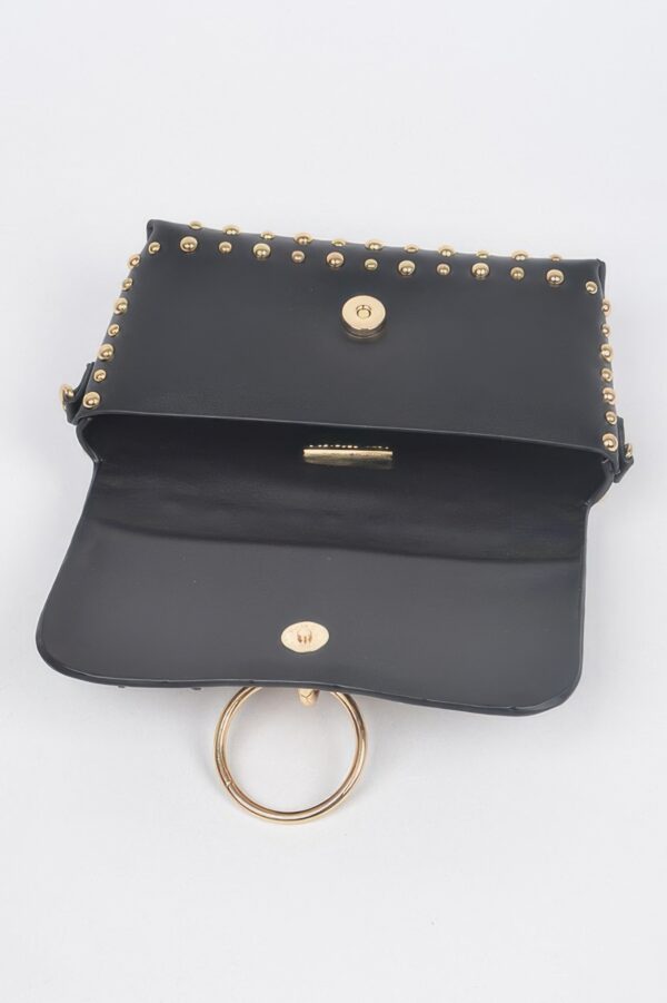 Studded Multi-Purpose Clutch – PU with Metal Accents
