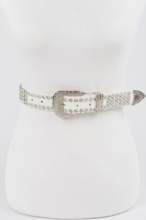Studded Polyurethane Belt – Clean Silhouette