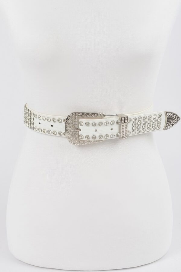 Studded Polyurethane Belt – Clean Silhouette