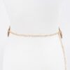 Circular-Plated Iron Waist Belt – Sculptural Metal Accent