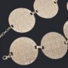 Circular-Plated Iron Waist Belt – Sculptural Metal Accent
